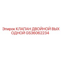 GS36062234 КЛАПАН ДВОЙНОЙ ВЫХОДНОЙ Epiroc