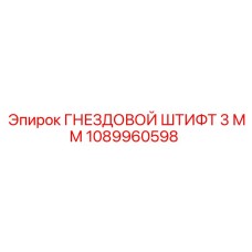 1089960598 ГНЕЗДОВОЙ ШТИФТ 3 ММ Epiroc