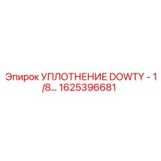 1625396681 УПЛОТНЕНИЕ DOWTY - 1/8 Epiroc