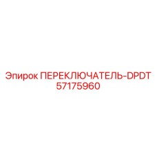 57175960 ПЕРЕКЛЮЧАТЕЛЬ-DPDT Epiroc