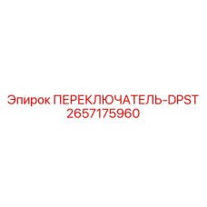 2657175960 ПЕРЕКЛЮЧАТЕЛЬ-DPST Epiroc