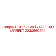 2230550294 COOPER-АКТУАТОР-КОМПЛЕКТ Epiroc