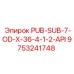 9753241748 PUB-SUB-7-OD-X-36-4-1-2-API Epiroc