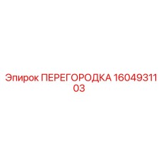 1604931103 ПЕРЕГОРОДКА Epiroc