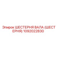 1092022830 ШЕСТЕРНЯ ВАЛА (ШЕСТЕРНЯ) Epiroc