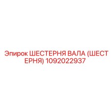 1092022937 ШЕСТЕРНЯ ВАЛА (ШЕСТЕРНЯ) Epiroc
