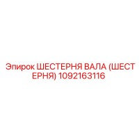 1092163116 ШЕСТЕРНЯ ВАЛА (ШЕСТЕРНЯ) Epiroc