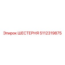 5112319875 ШЕСТЕРНЯ Epiroc