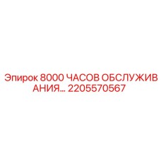 2205570567 8000 ЧАСОВ ОБСЛУЖИВАНИЯ Epiroc