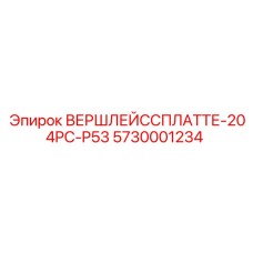 5730001234 ВЕРШЛЕЙССПЛАТТЕ-204PC-P53 - Epiroc