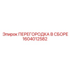 1604012582 - ПЕРЕГОРОДКА В СБОРЕ (Epiroc)