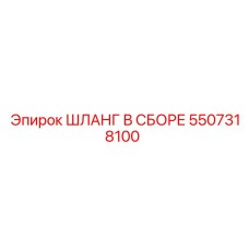 5507318100 ШЛАНГ В СБОРЕ Epiroc