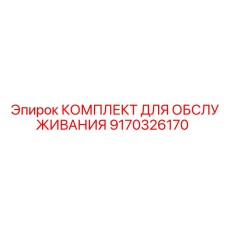 9170326170 КОМПЛЕКТ ДЛЯ ОБСЛУЖИВАНИЯ Epiroc