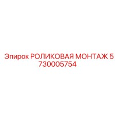 РОЛИКОВАЯ МОНТАЖ 5730005754 Epiroc в сборе