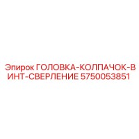 5750053851 ГОЛОВКА-КОЛПАЧОК-ВИНТ-СВЕРЛЕНИЕ Epiroc
