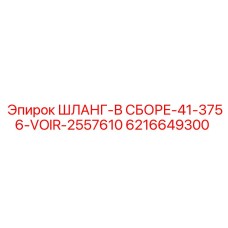 6216649300 ШЛАНГ-В СБОРЕ-41-3756-VOIR-2557610 Epiroc