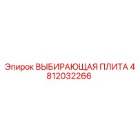 4812032266 ВЫБИРАЮЩАЯ ПЛИТА Эпирок