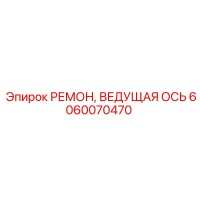 6060070470 РЕМОНТ ВЕДУЩАЯ ОСЬ Epiroc