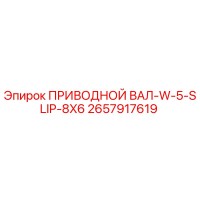 2657917619 ПРИВОДНОЙ ВАЛ-W-5-SLIP-8X6 Epiroc