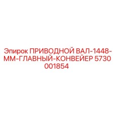 5730001854 ПРИВОДНОЙ ВАЛ-1448-ММ-ГЛАВНЫЙ-КОНВЕЙЕР Epiroc
