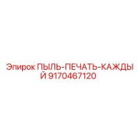 9170467120 ПЫЛЬ-ПЕЧАТЬ-КАЖДЫЙ Epiroc
