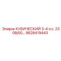 9828419443 КУБИЧЕСКИЙ 3-4 л.с. 230В/50… | Epiroc