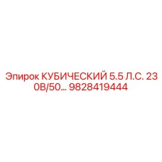 Оригинальный двигатель Эпирок 5.5 л.с. 230В артикул 9828419444