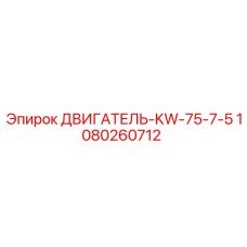 1080260712 ДВИГАТЕЛЬ-KW-75-7-5 Epiroc