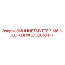 5730010477 ЭЙННИЕТМУТТЕР-M6-ФЛАЧКОПФ Epiroc