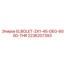 2236207393 ELBOLET-2X1-45-DEG-6000-THR Epiroc