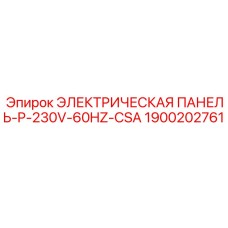 1900202761 ЭЛЕКТРИЧЕСКАЯ ПАНЕЛЬ-P-230V-60HZ-CSA | Epiroc