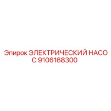 9106168300 ЭЛЕКТРИЧЕСКИЙ НАСОС Epiroc