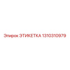 1310310979 ЭТИКЕТКА Epiroc