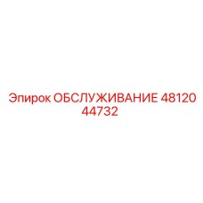 4812044732 ОБСЛУЖИВАНИЕ Epiroc