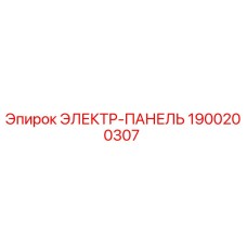 1900200307 ЭЛЕКТР-ПАНЕЛЬ Epiroc