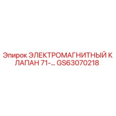 GS63070218 ЭЛЕКТРОМАГНИТНЫЙ КЛАПАН 71- Epiroc