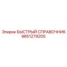 9851279205 БЫСТРЫЙ СПРАВОЧНИК Epiroc