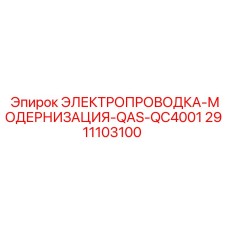 2911103100 ЭЛЕКТРОПРОВОДКА-МОДЕРНИЗАЦИЯ-QAS-QC4001 Epiroc