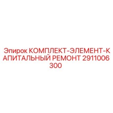 2911006300 КОМПЛЕКТ-ЭЛЕМЕНТ-КАПИТАЛЬНЫЙ РЕМОНТ Epiroc