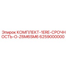 6259000000 КОМПЛЕКТ-1ERE-СРОЧНОСТЬ-O-Z6M6SM6 Epiroc