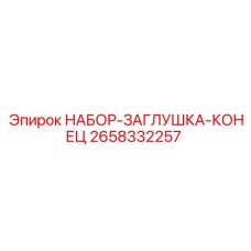 2658332257 НАБОР-ЗАГЛУШКА-КОНЕЦ Epiroc