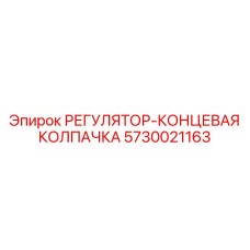 5730021163 РЕГУЛЯТОР-КОНЦЕВАЯ КОЛПАЧКА Epiroc