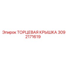 Торцевая крышка подшипникового узла 3092171619