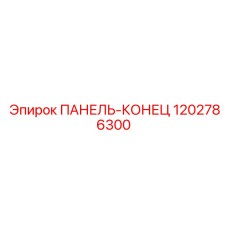 1202786300 ПАНЕЛЬ-КОНЕЦ Epiroc