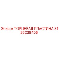 3128239458 ТОРЦЕВАЯ ПЛАСТИНА Epiroc