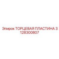3128300807 ТОРЦЕВАЯ ПЛАСТИНА Epiroc