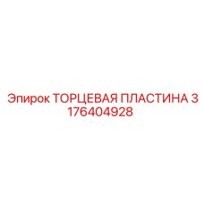 3176404928 Торцевая пластина Epiroc