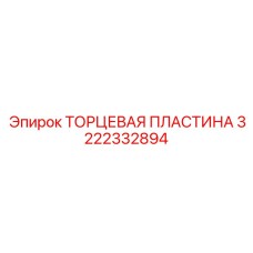 3222332894 ТОРЦЕВАЯ ПЛАСТИНА Epiroc