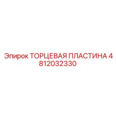 4812032330 ТОРЦЕВАЯ ПЛАСТИНА Epiroc