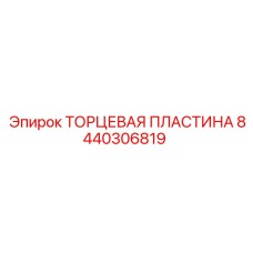 8440306819 ТОРЦЕВАЯ ПЛАСТИНА Epiroc
